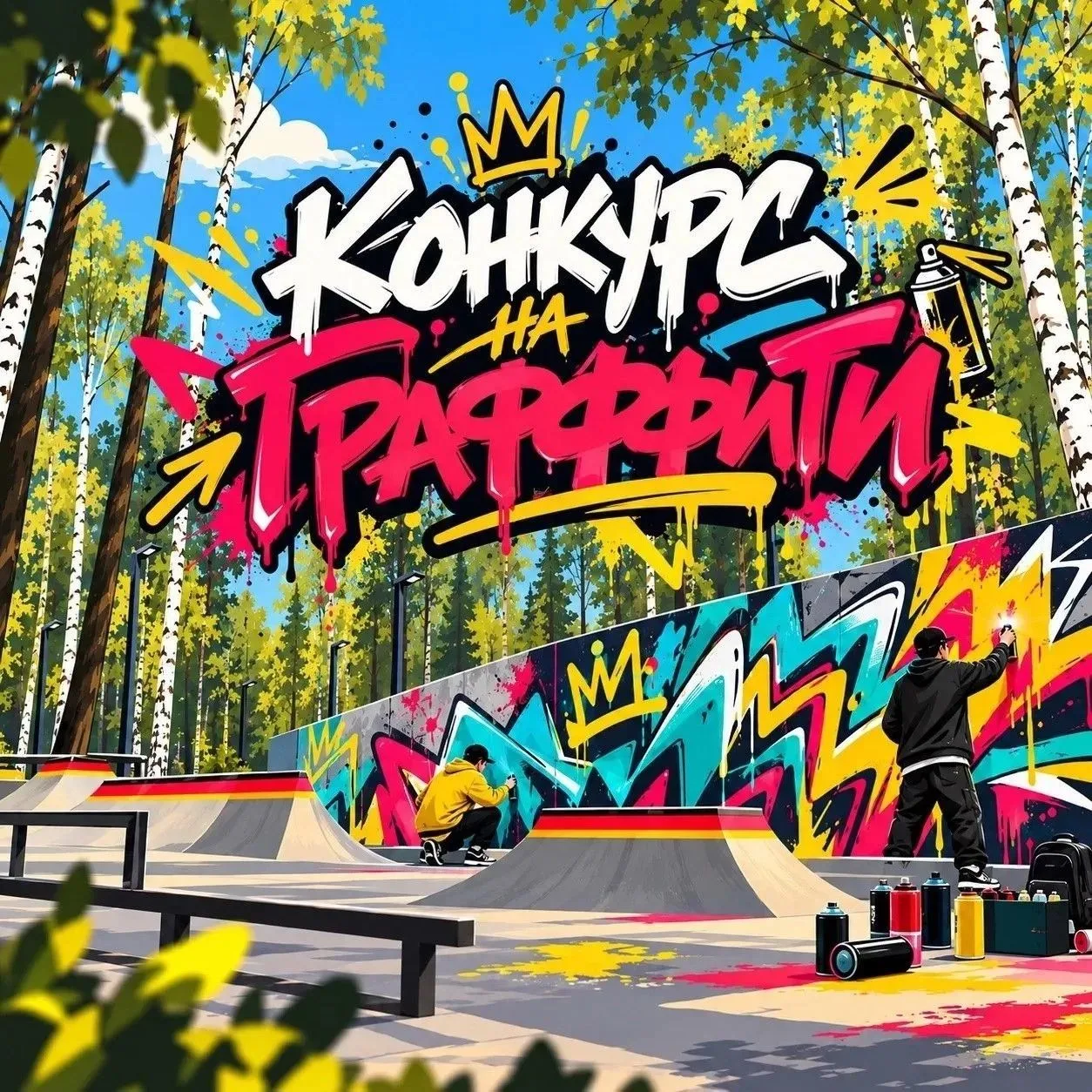 🎨 «Пушкинские парки» в поисках талантливых художников, которые превращают обычные стен...