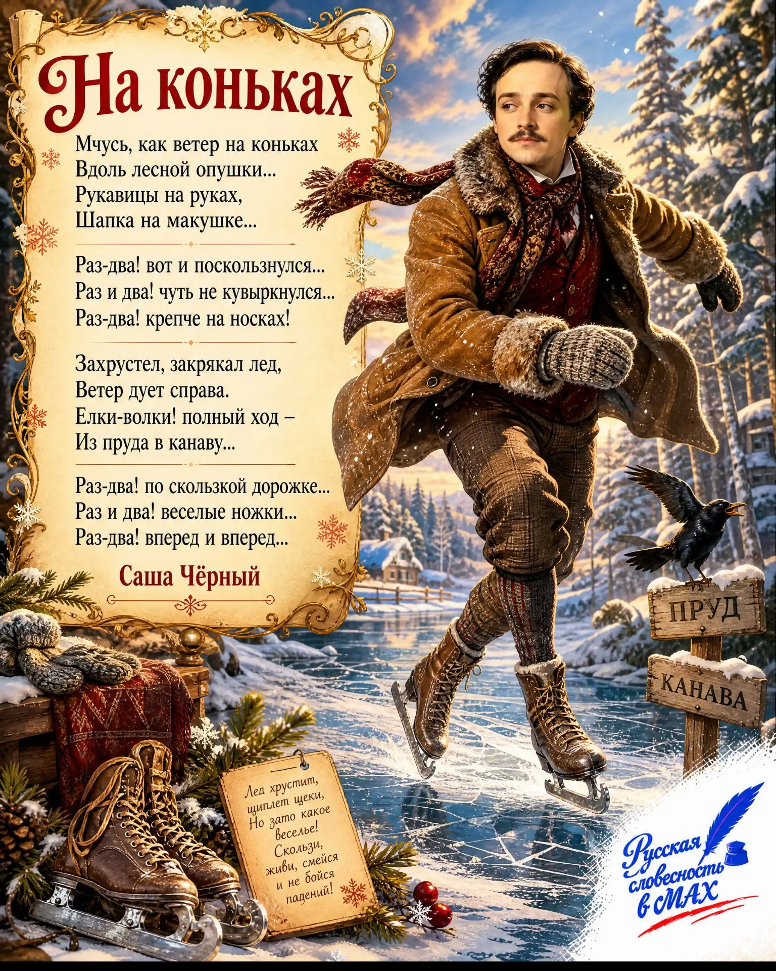 ⛸️ НА КОНЬКАХ — С УЛЫБКОЙ! ❄️😄
