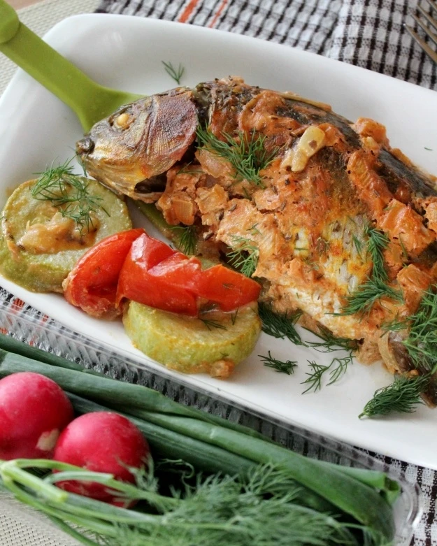 КАРАСИ В РОЗОВОМ СОУСЕ В ДУХОВКЕ 🐟👍