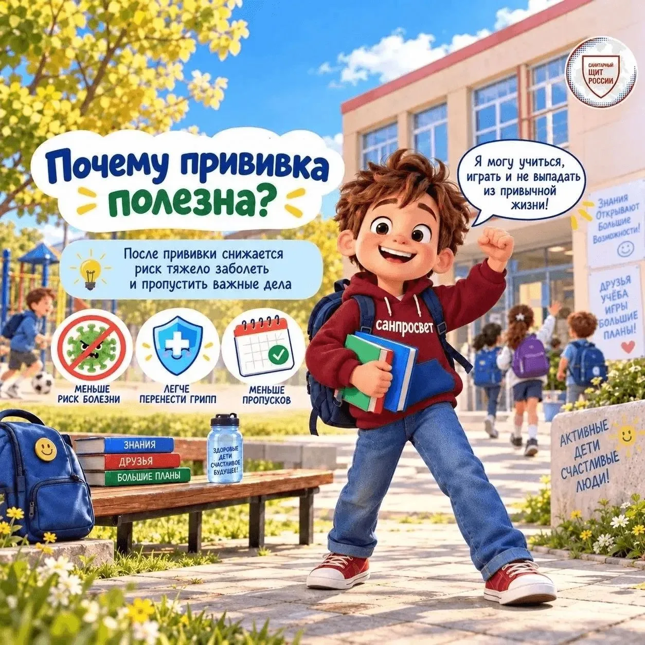 📢Зачем нужна прививка и чем она полезна: разбираем с Петей Лентяевым