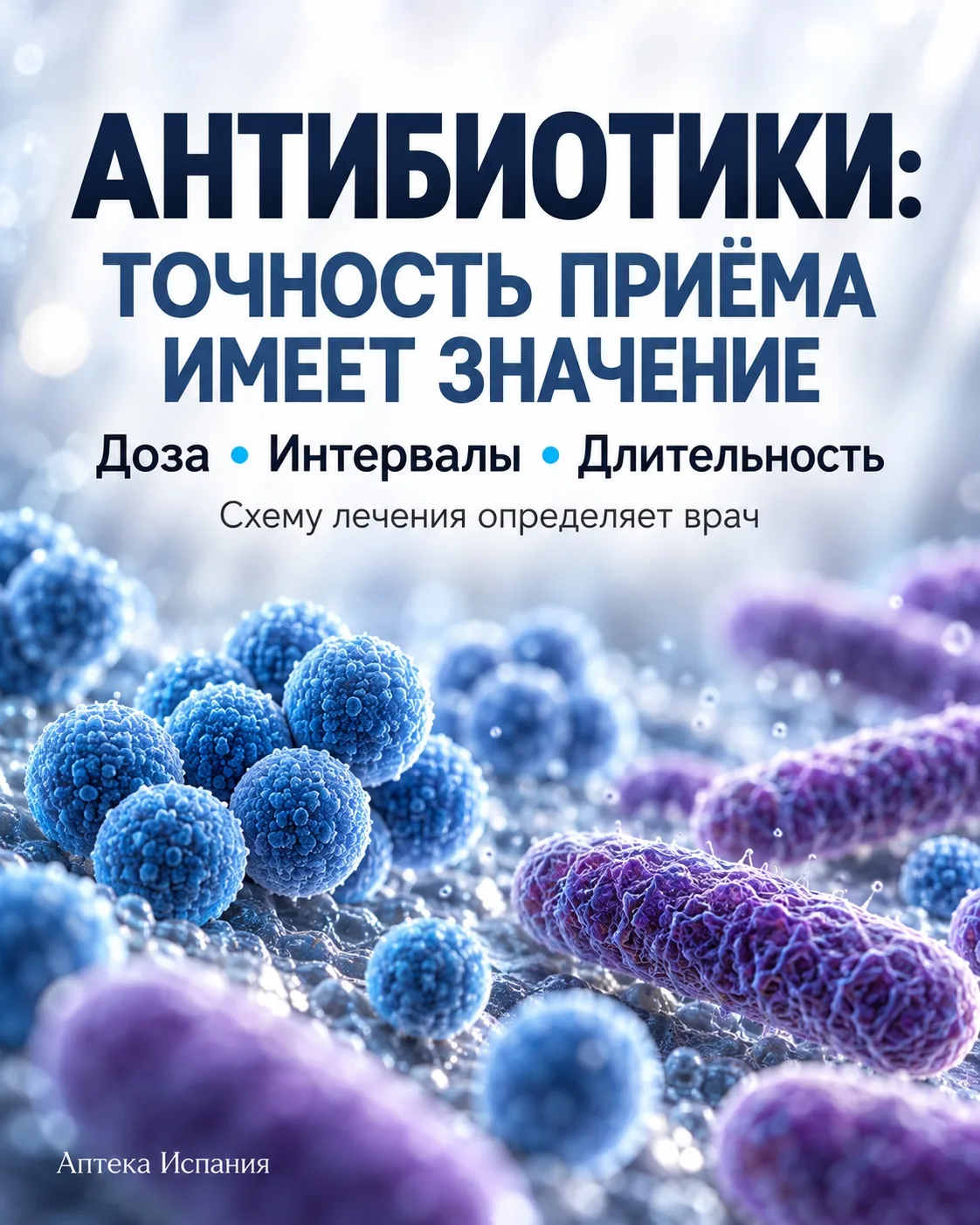 🦠 АНТИБИОТИКОТЕРАПИЯ: ЭФФЕКТИВНОСТЬ ЗАВИСИТ НЕ ТОЛЬКО ОТ ПРЕПАРАТА