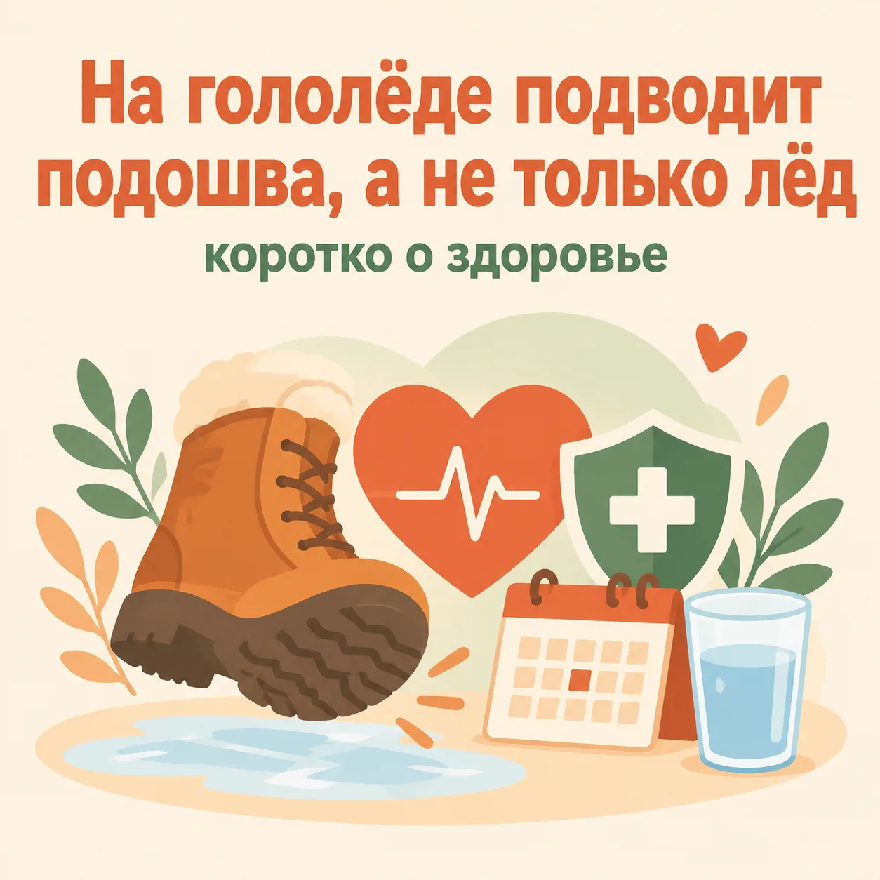 🧊 На гололёде подводит подошва, а не только лёд