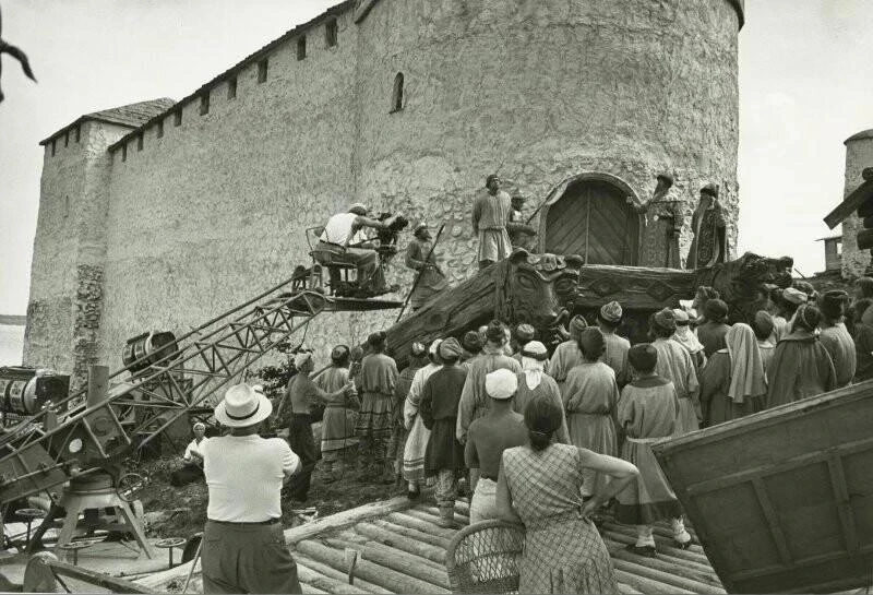 🎬 На съемках фильма «Садко», 1947 год.