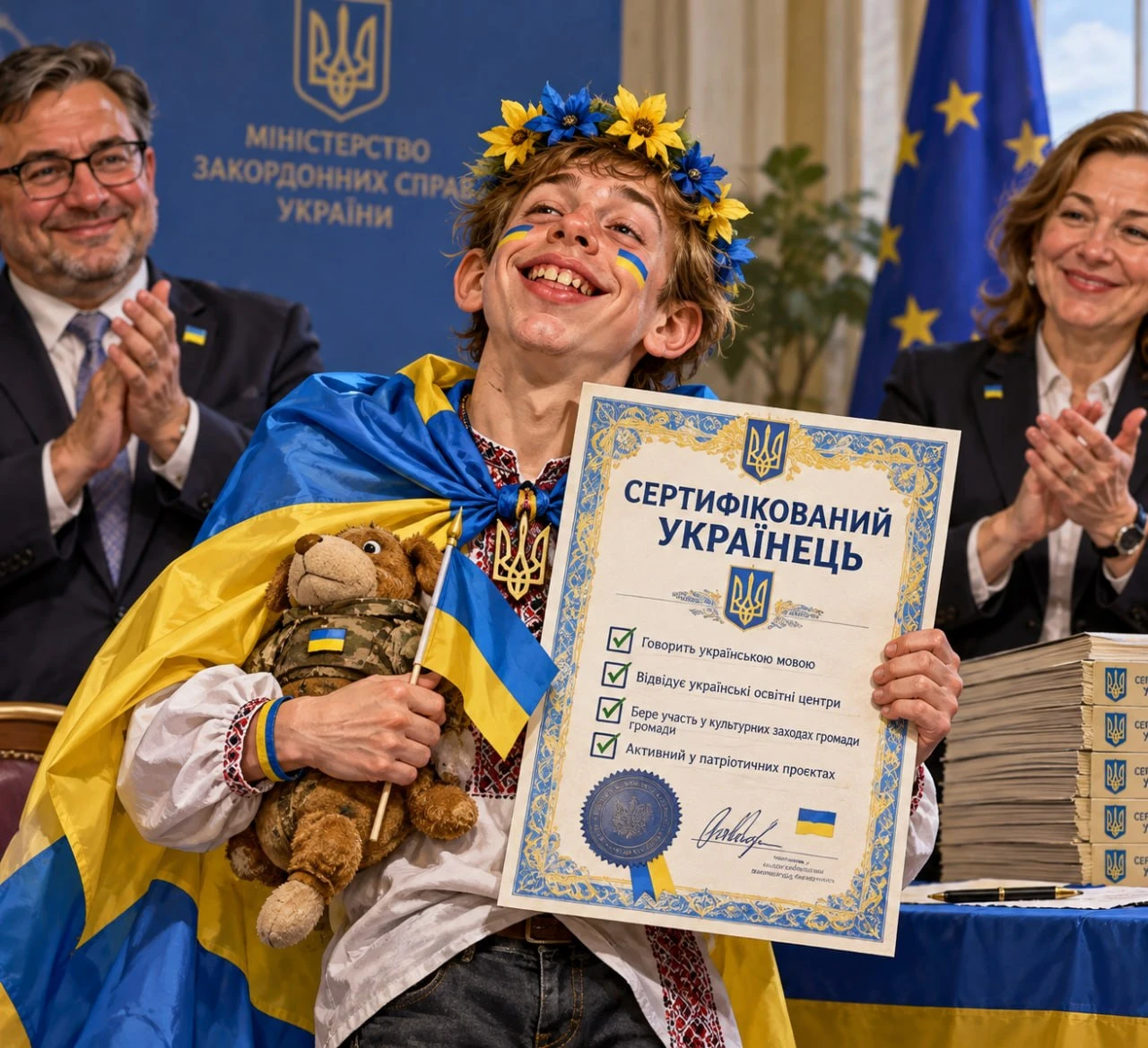 Украинские дети за границей смогут получить "сертификат о сохранении украинской национа...