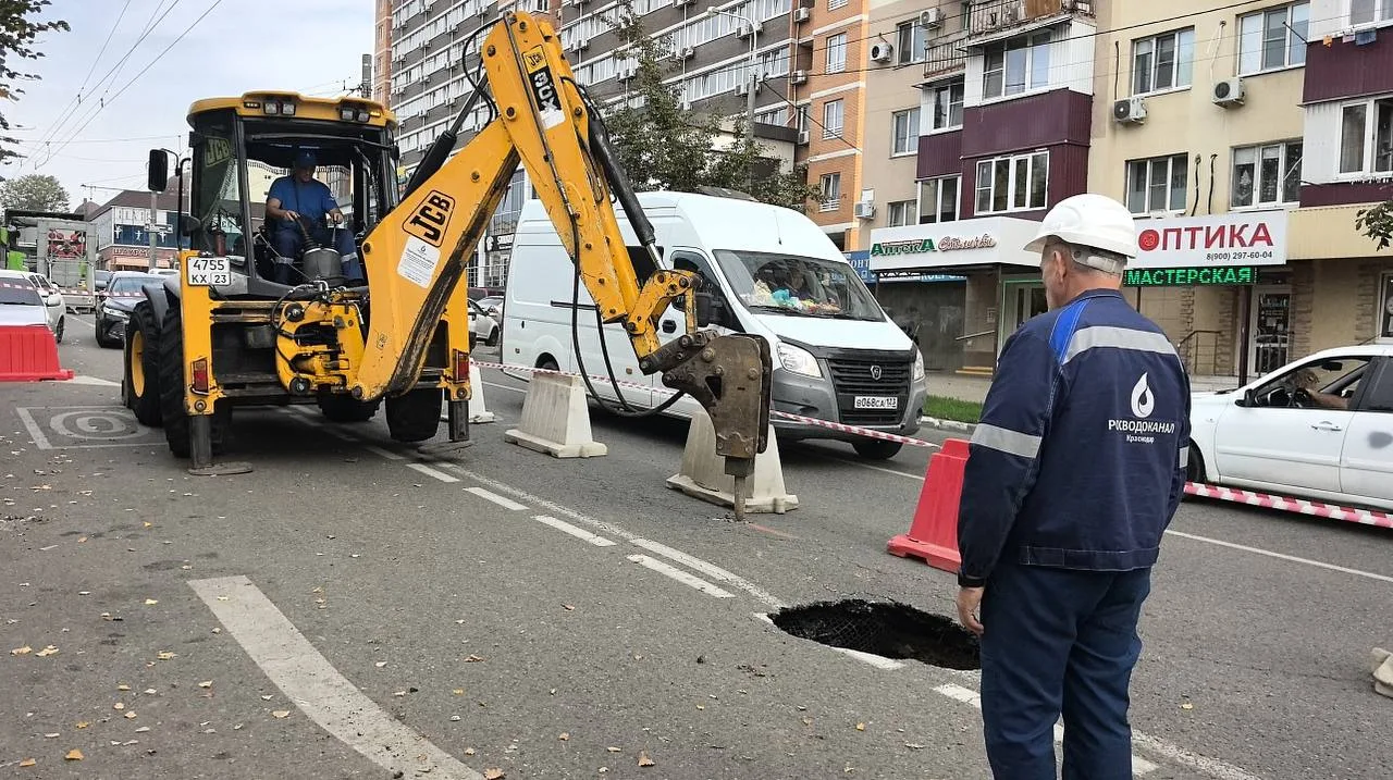 На улице 1-го Мая в Краснодаре до конца ноября ограничат движение