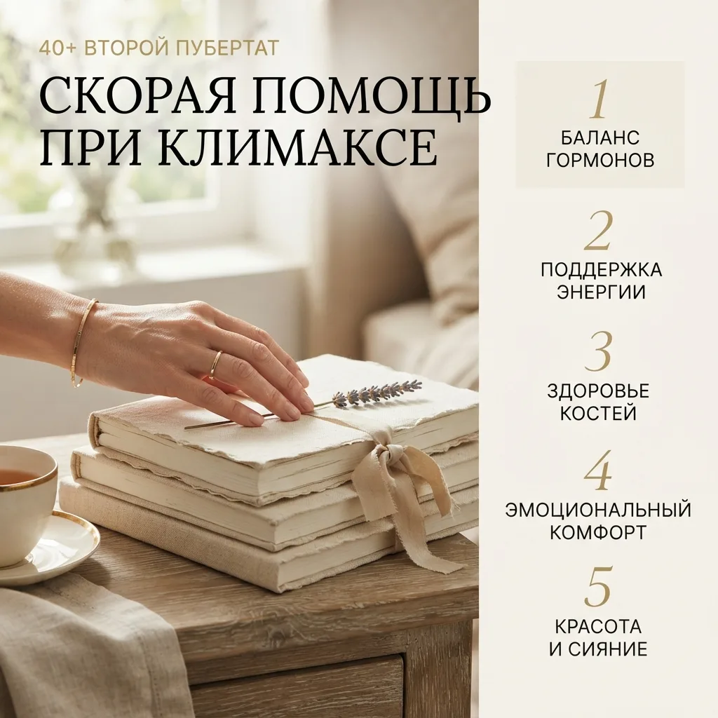 🔥 Экспресс-гид по климаксу: гормоны, БАДы и секс после 40