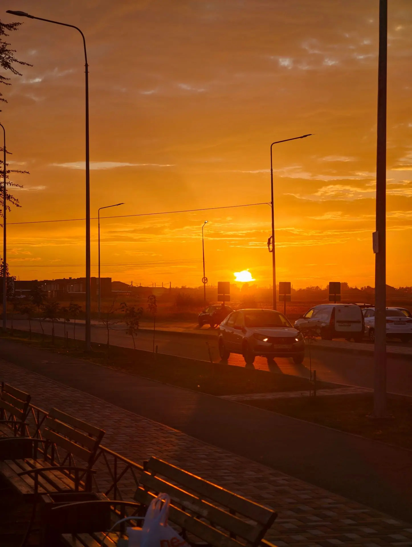 Закат сейчас в Михайловске
