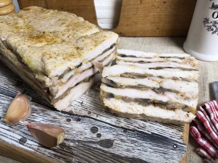 ЗАКУСКА ИЗ КУРИЦЫ С ГРИБАМИ