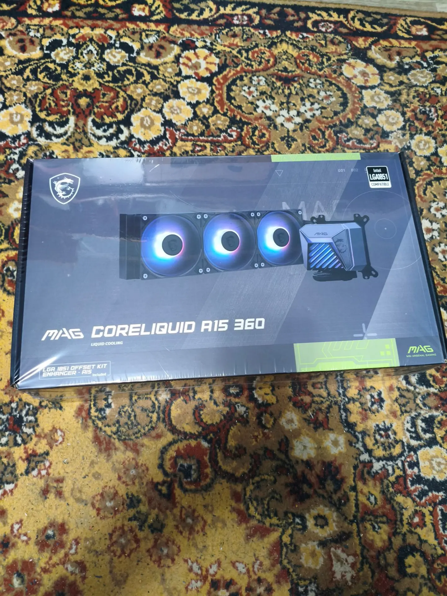 Жидкостная система охлаждения MSI MAG CORELIQUID A15 360, цвет чёрный, новая в плёнке, ...