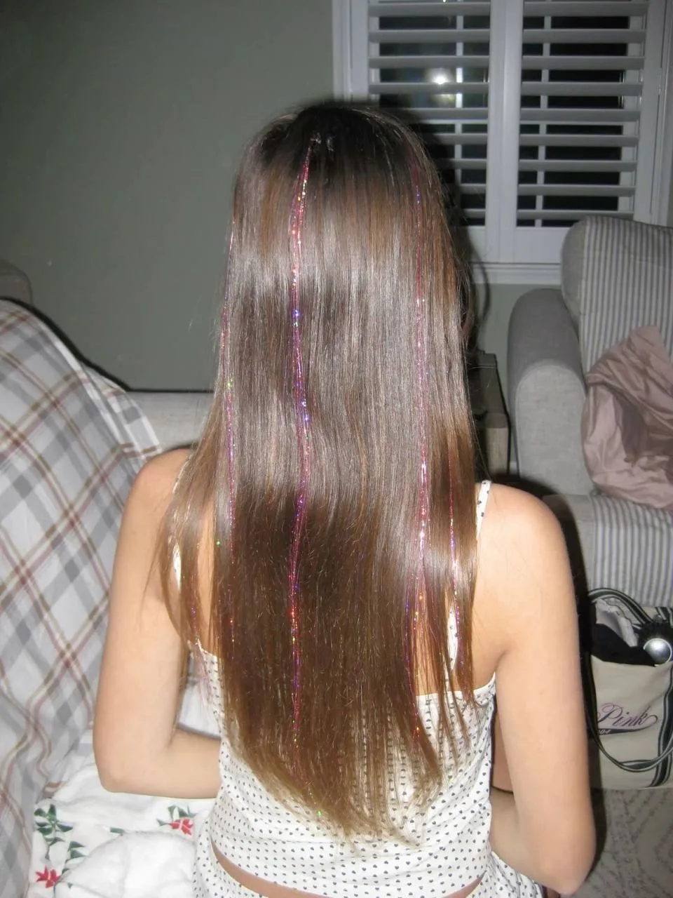 Наращивание блестящих нитей 💇🏽‍♀️
