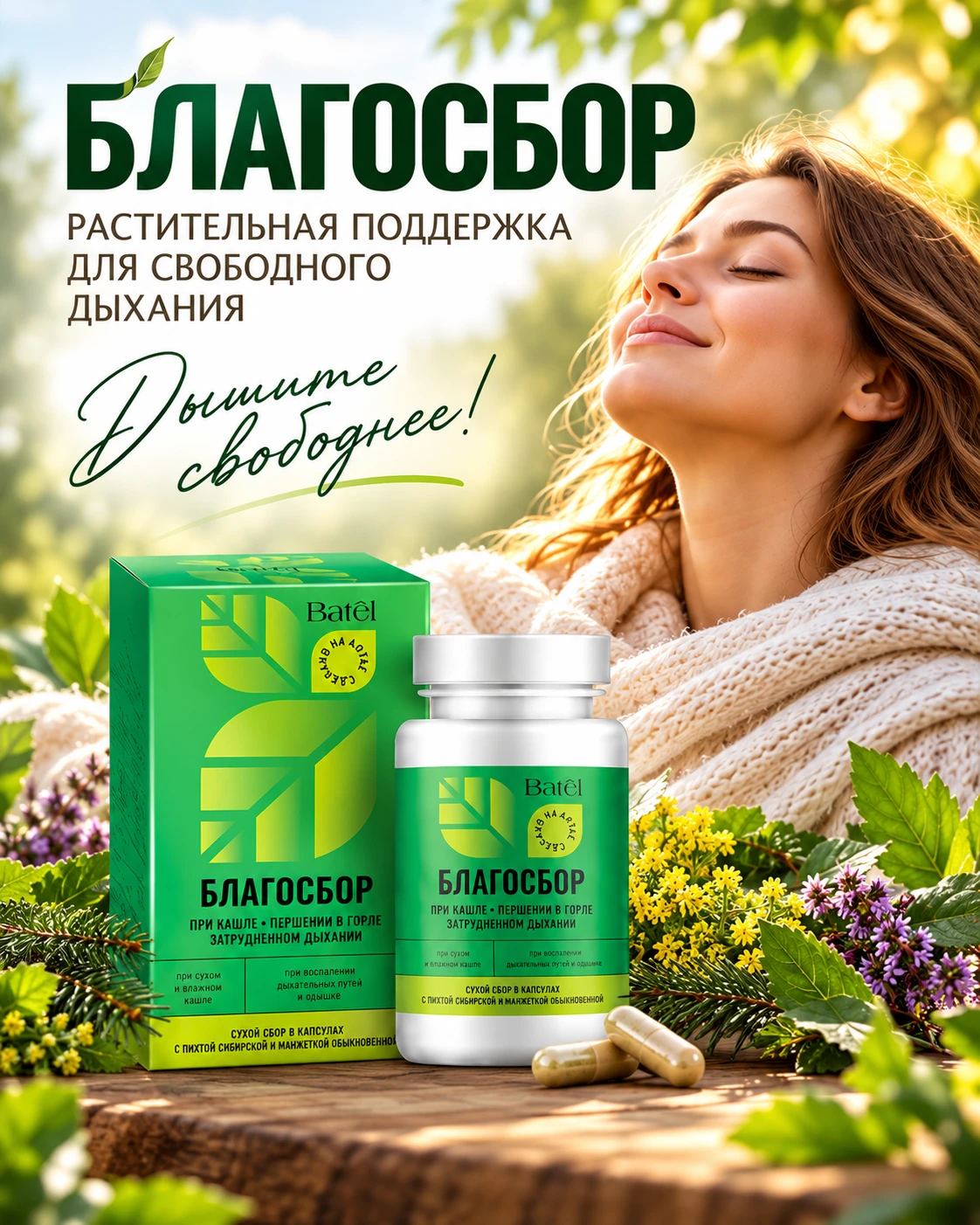 🌿 БЛАГОСБОР — когда кашель и першение мешают дышать свободно!
