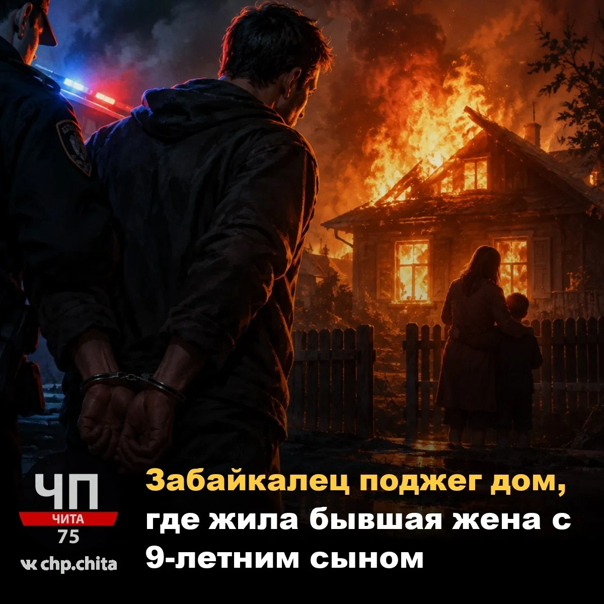 😱 Забайкалец поджег дом, где жила бывшая жена с 9-летним сыном