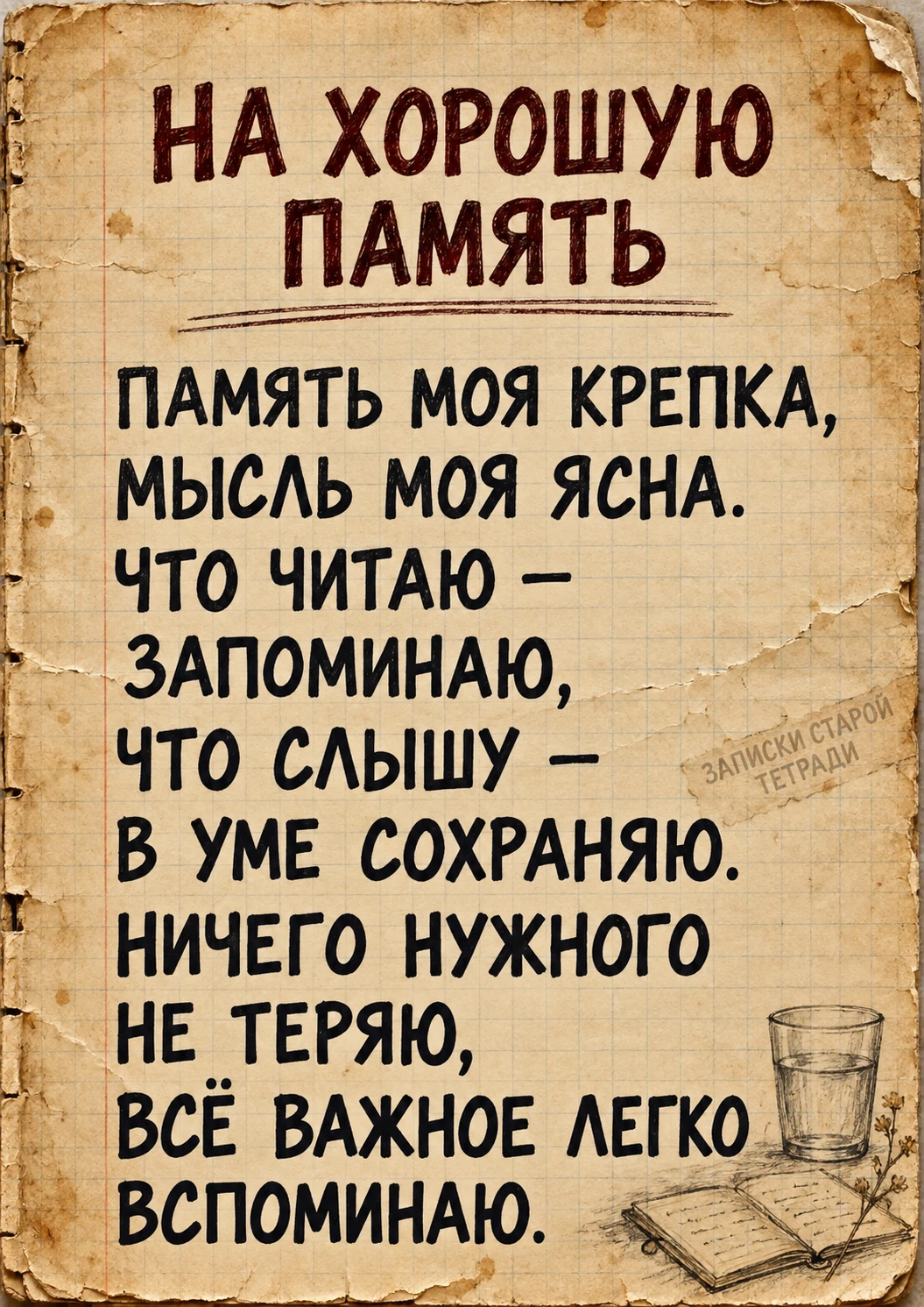 НА ХОРОШУЮ ПАМЯТЬ 🍂