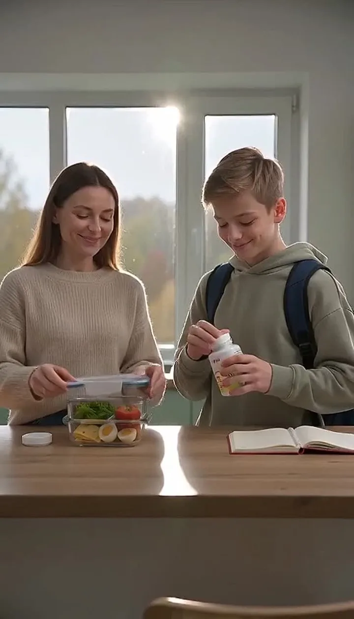 "Сентябрь, уроки уже начались, а с утренней сосредоточенностью у подростка пока не очен...