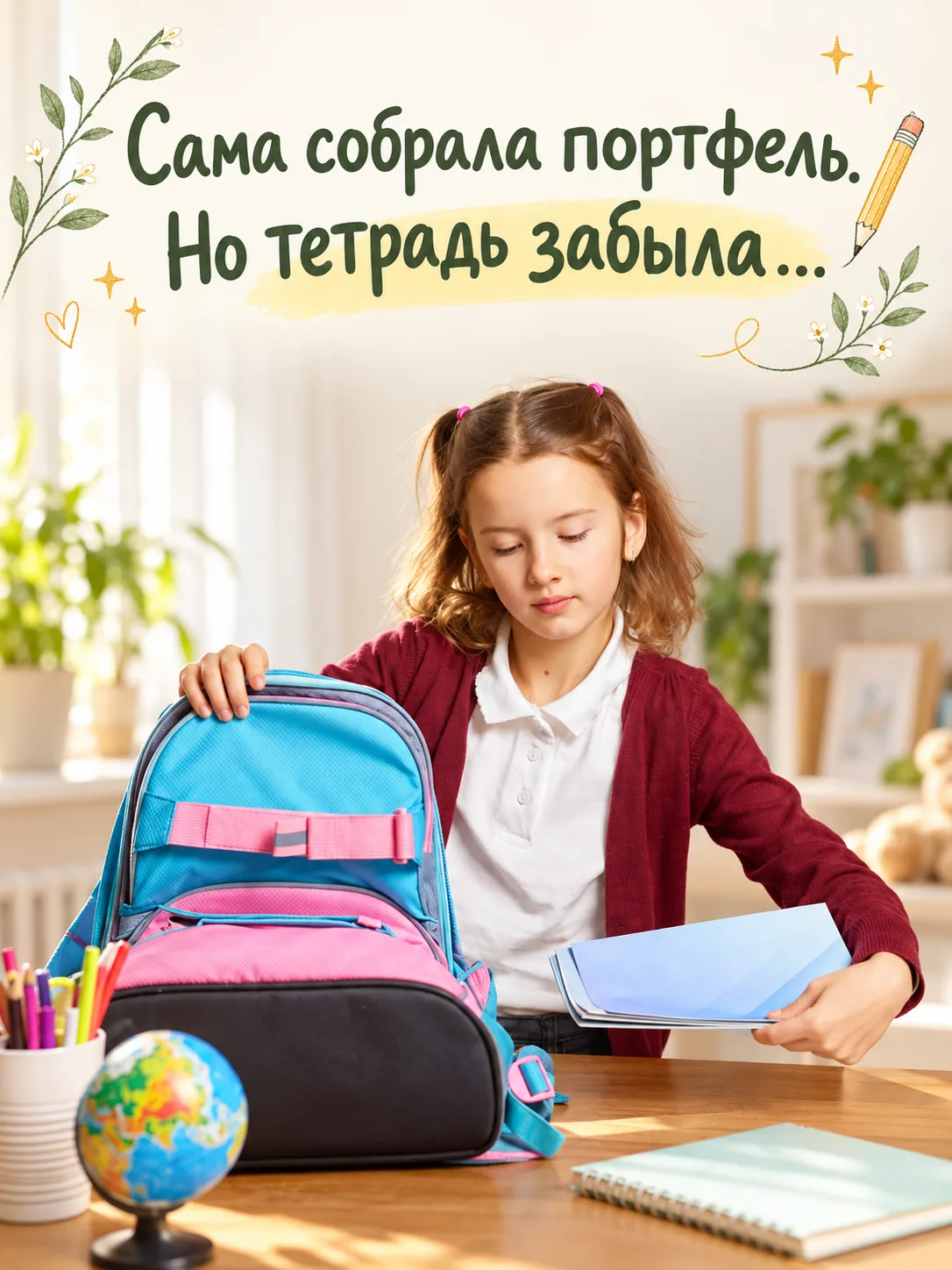 «Вот и доверила собрать портфель…» 🙈