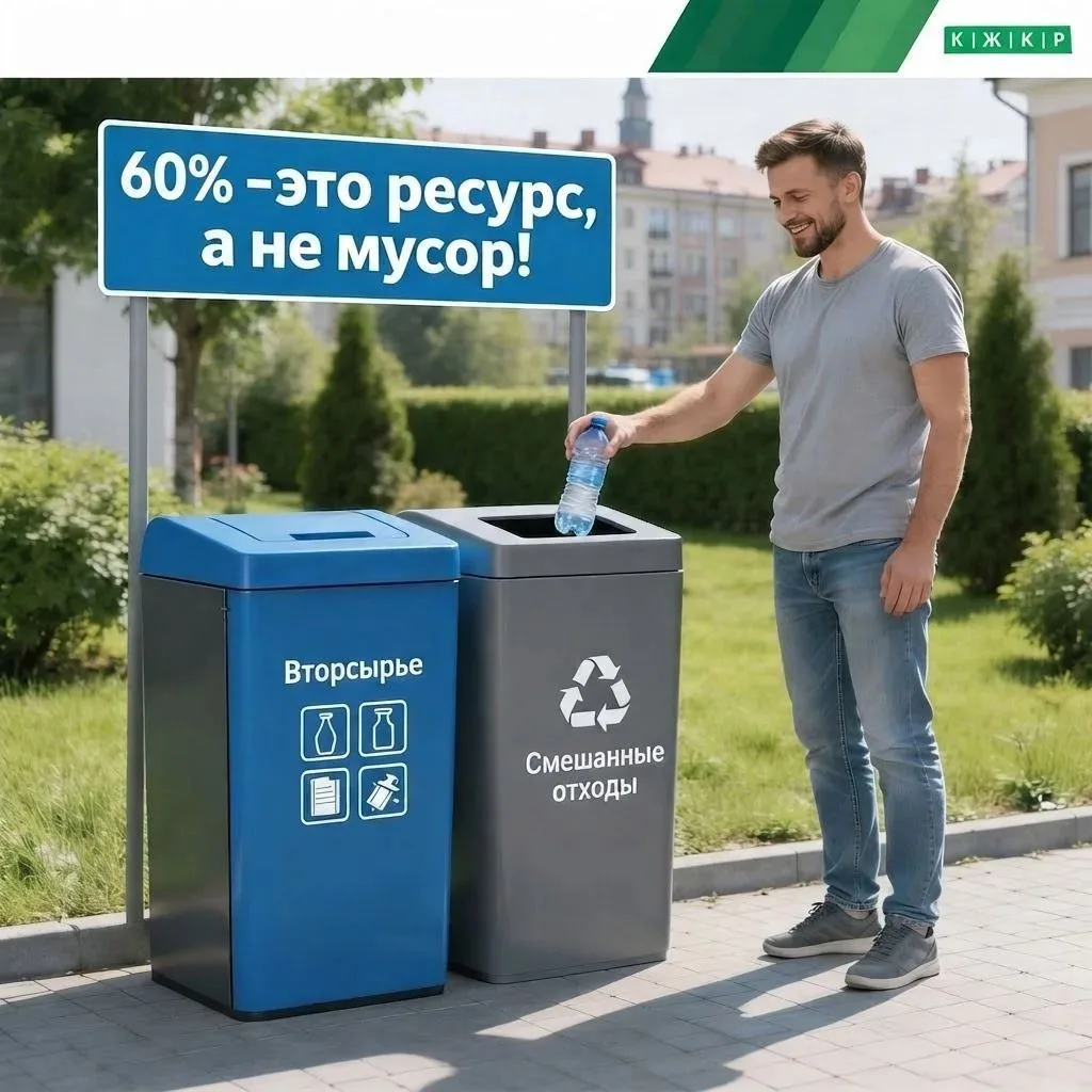 60% наших отходов — это ресурс, а не мусор! ♻️