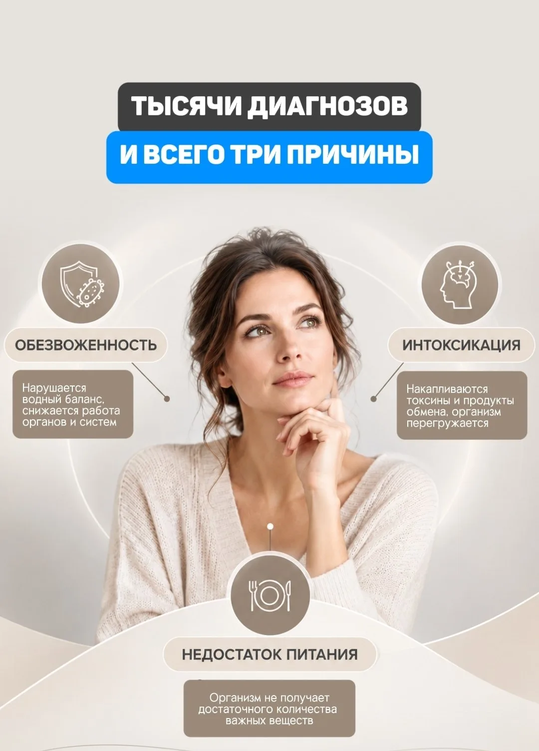 Столько диагнозов существует, а причин их появления всего три: