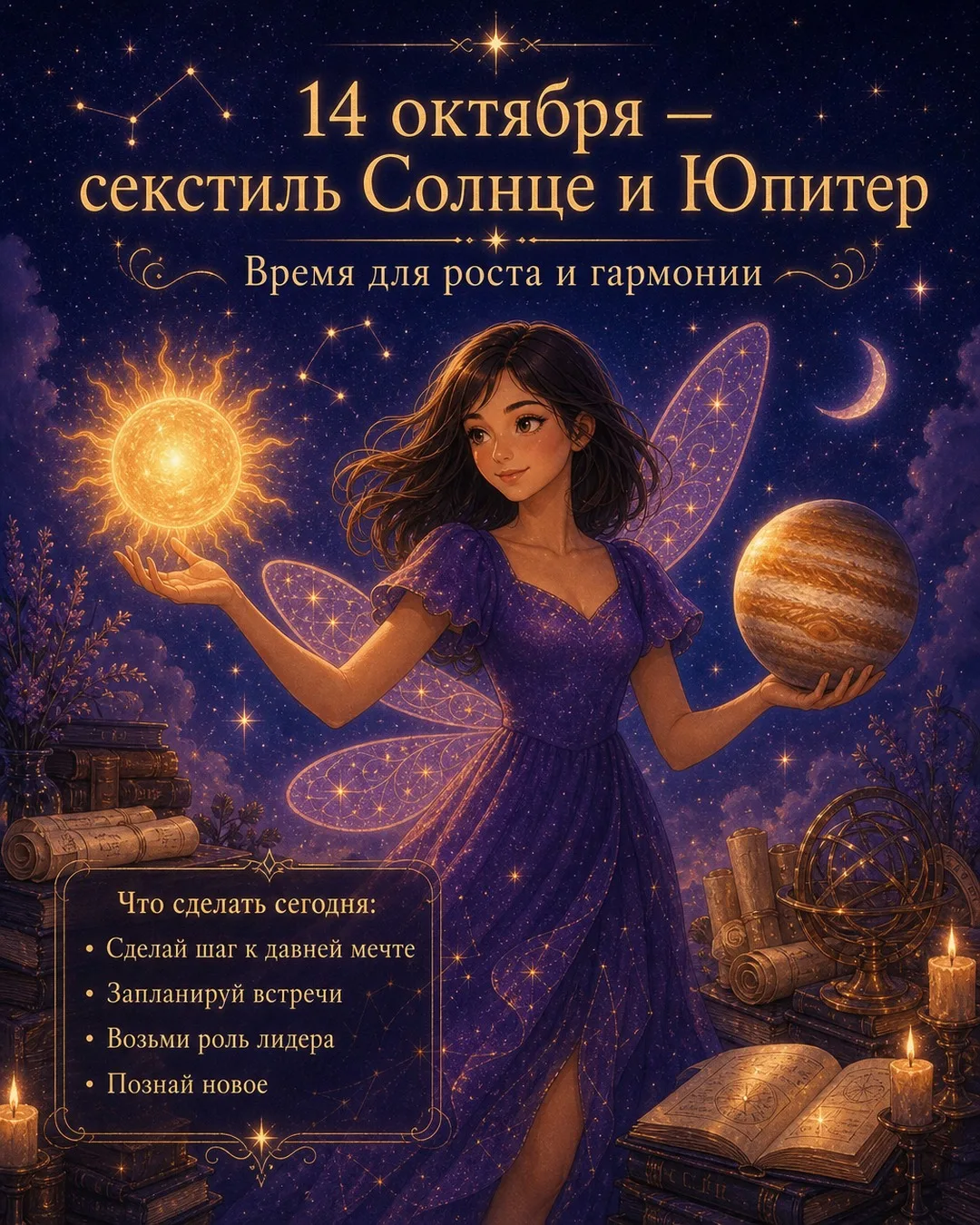 14 октября — секстиль Солнце и Юпитер
