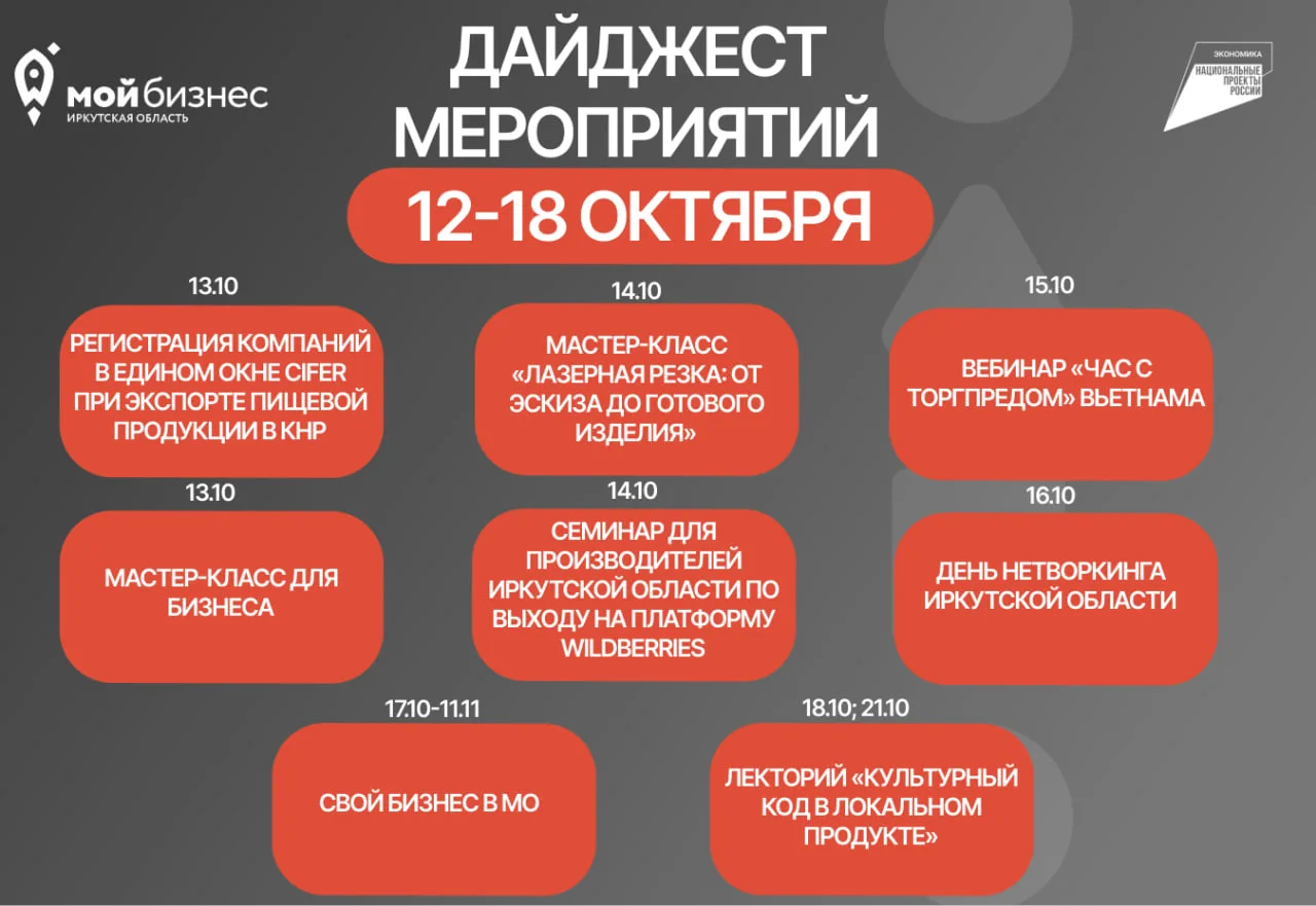 Дайджест мероприятий на неделю 🚀