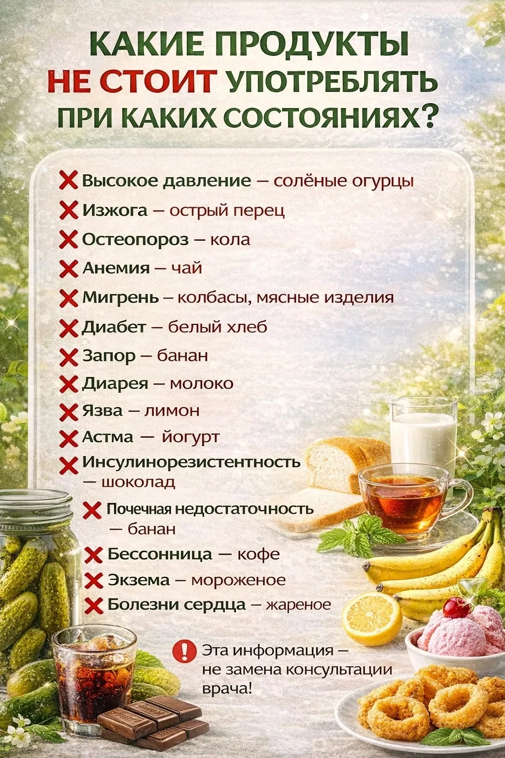Питание при различных заболеваниях строится на принципе исключения продуктов, которые у...
