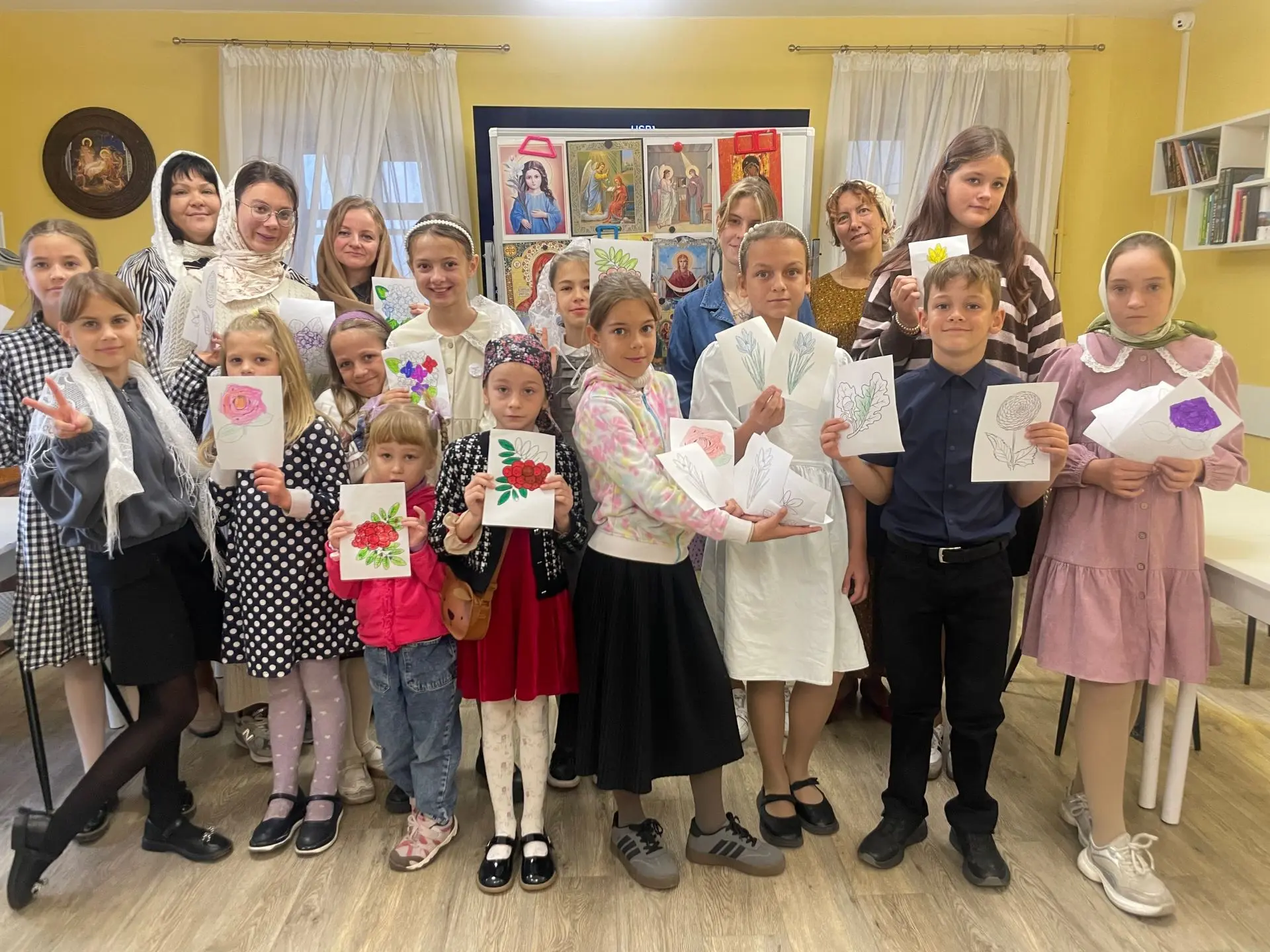 Сегодня занятия в воскресной школе прошли в необычном формате.
