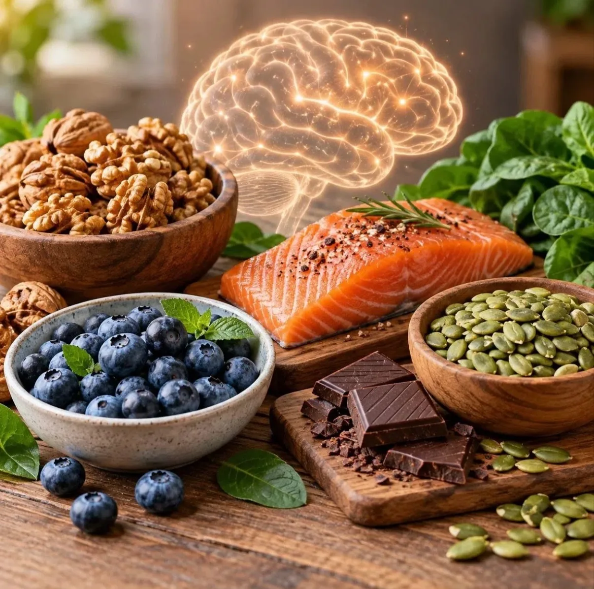 🧠 Топ-5 продуктов для памяти и работы мозга