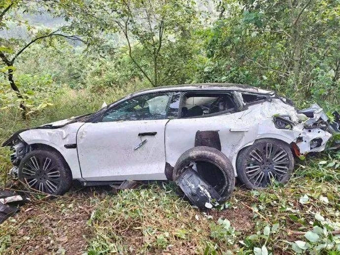 Lynk & Co 10 EM-P выдержал падение со 100 м обрыва.