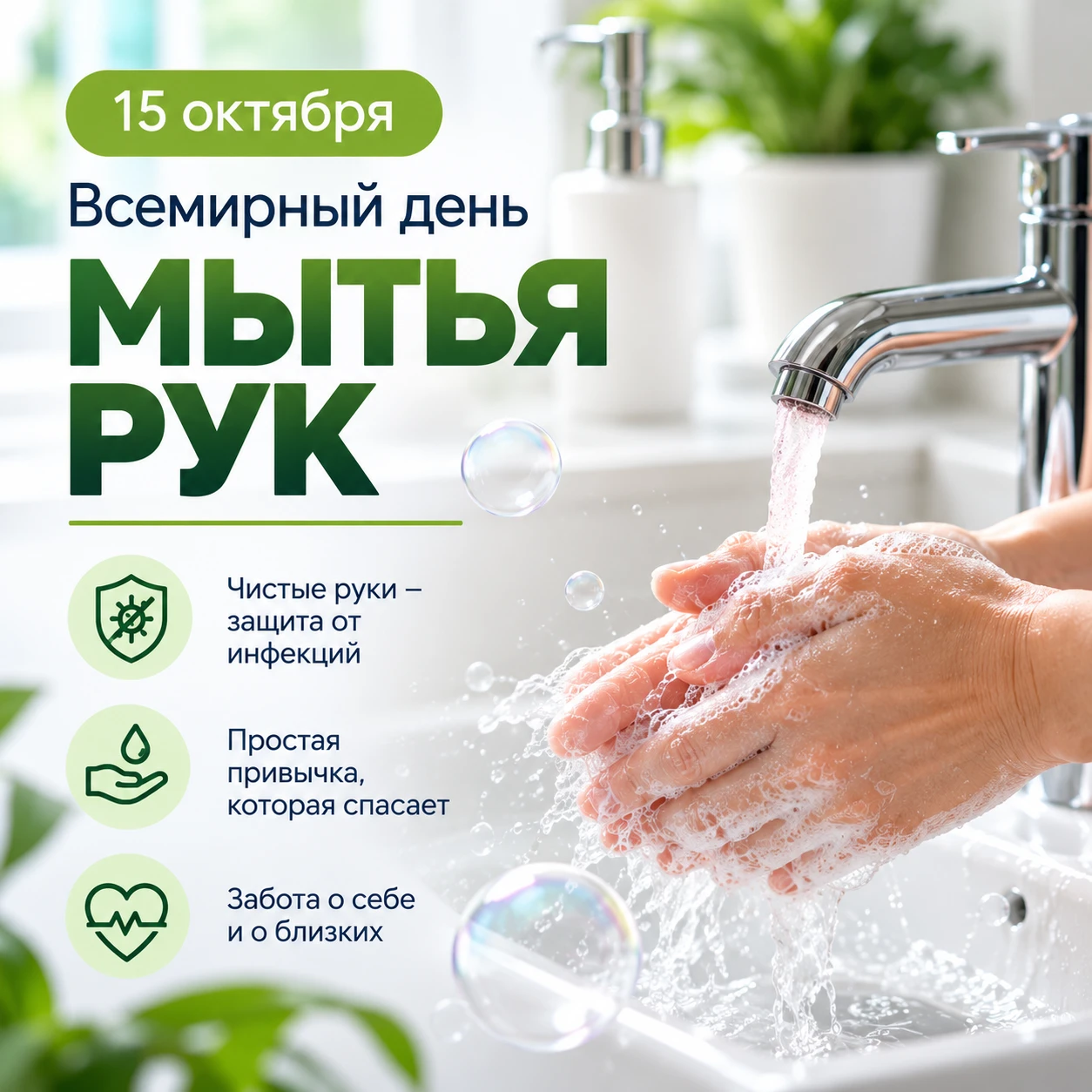 🧼 Чистые руки — залог здоровья!