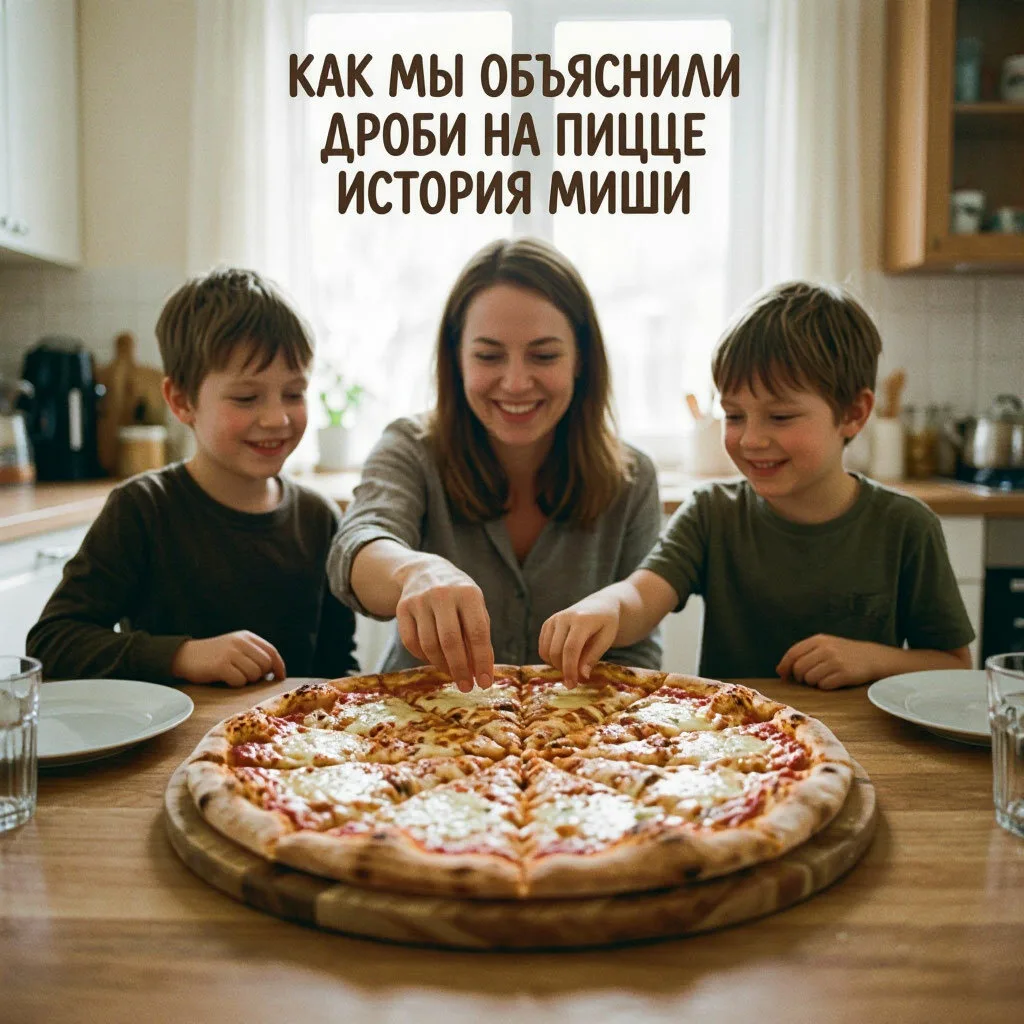 Как мы объяснили дроби на пицце: история Миши 🎯