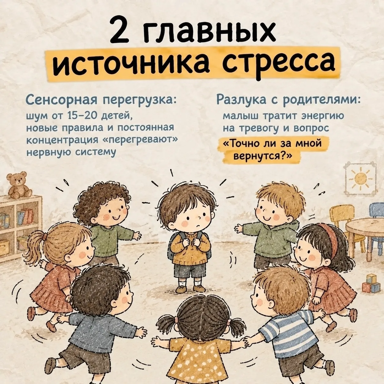 Адаптация ребёнка в  детском саду.