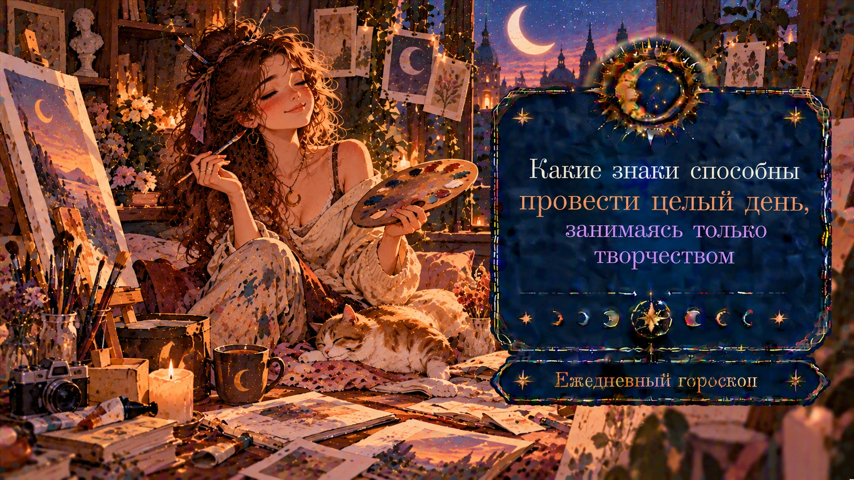 🎨 Какие знаки способны провести целый день, занимаясь только творчеством