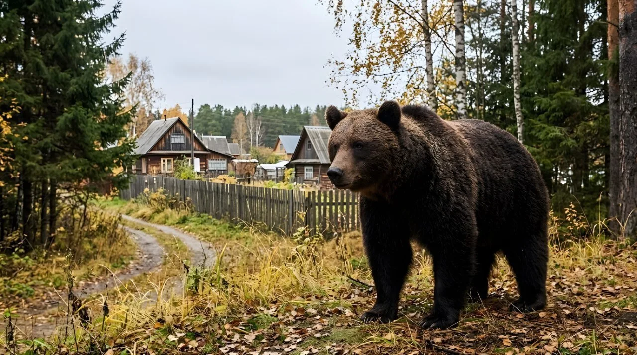 🐻 Октябрь и ноябрь — самые опасные месяцы для встреч с медведями в Тюменской области