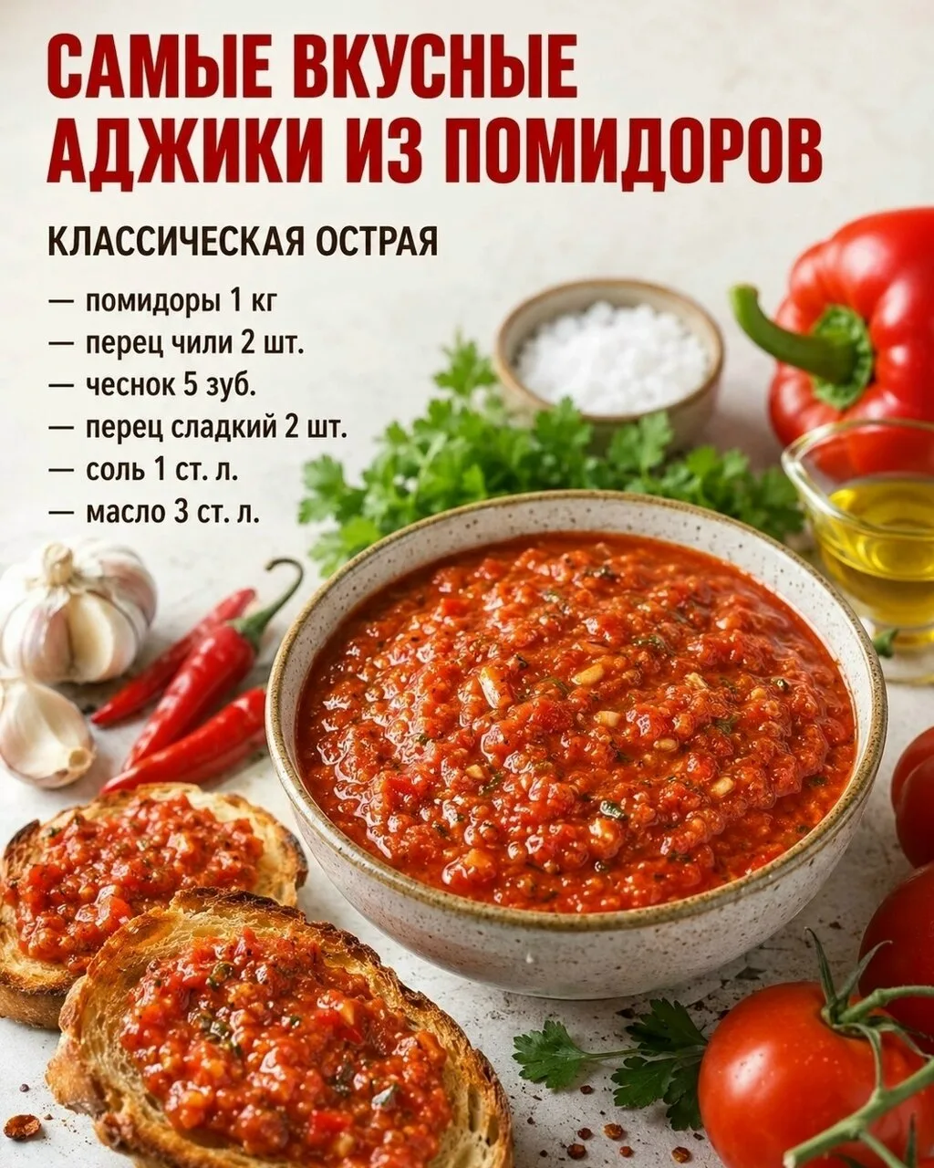 Аджика на все случаи жизни 😋