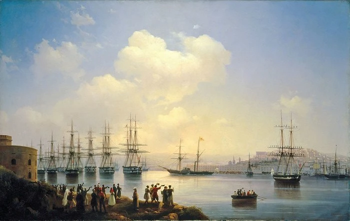 Во время первой обороны Севастополя (1854–1855) в главной бухте защитники города затопи...