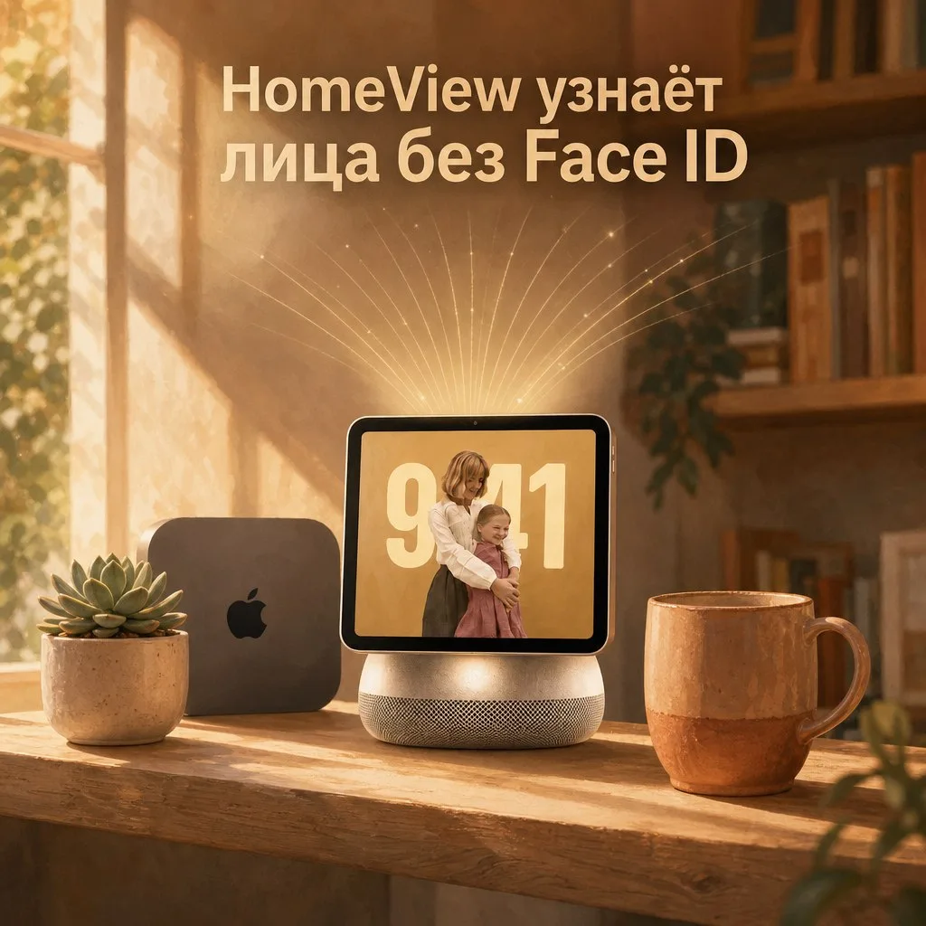 Apple HomeView узнаёт лица без датчиков Face ID