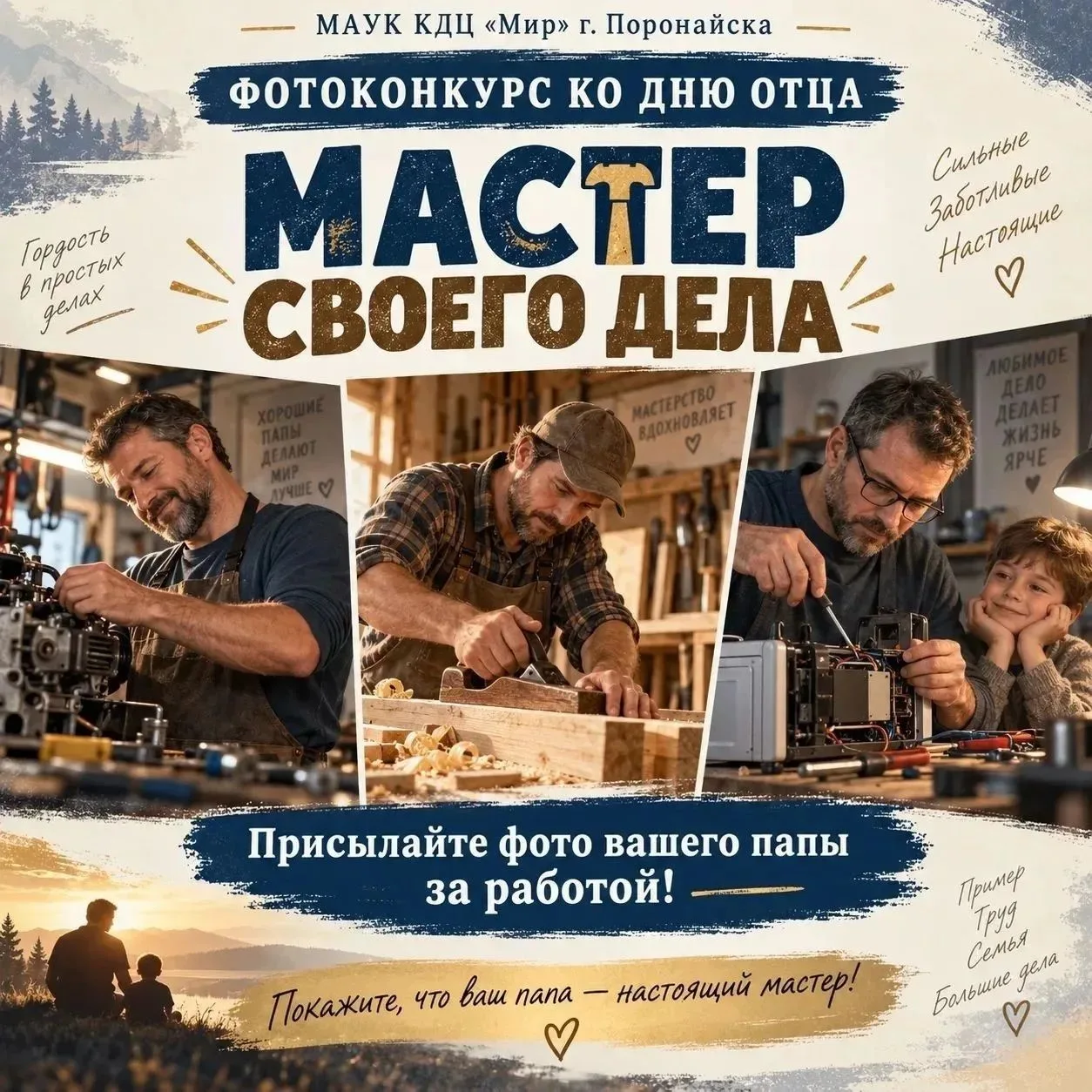 В День отца мы хотим отметить тех, кто своим трудом и усердием строит наше будущее, пер...