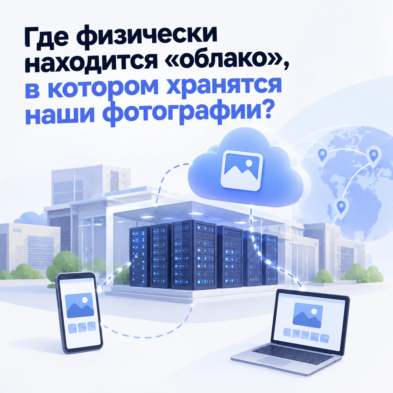 Где физически находится «облако», в котором хранятся наши фотографии?