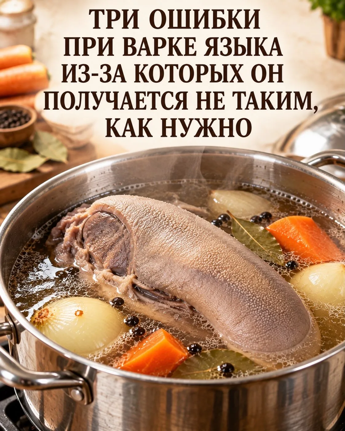 👅3 ошибки при варке языка