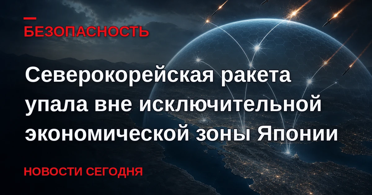 Ракета, предположительно баллистическая, выпущенная утром в понедельник Северной Кореей...