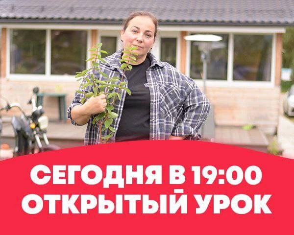 В 19:00 по мск начинаем ОТКРЫТЫЙ УРОК «ПИТОМНИК КАК БИЗНЕС»
