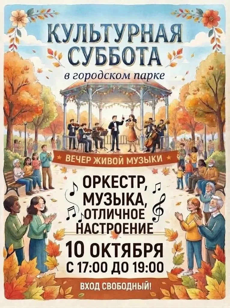 Культурная суббота в городском парке 🍂