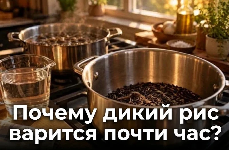Почему дикий рис варится почти час