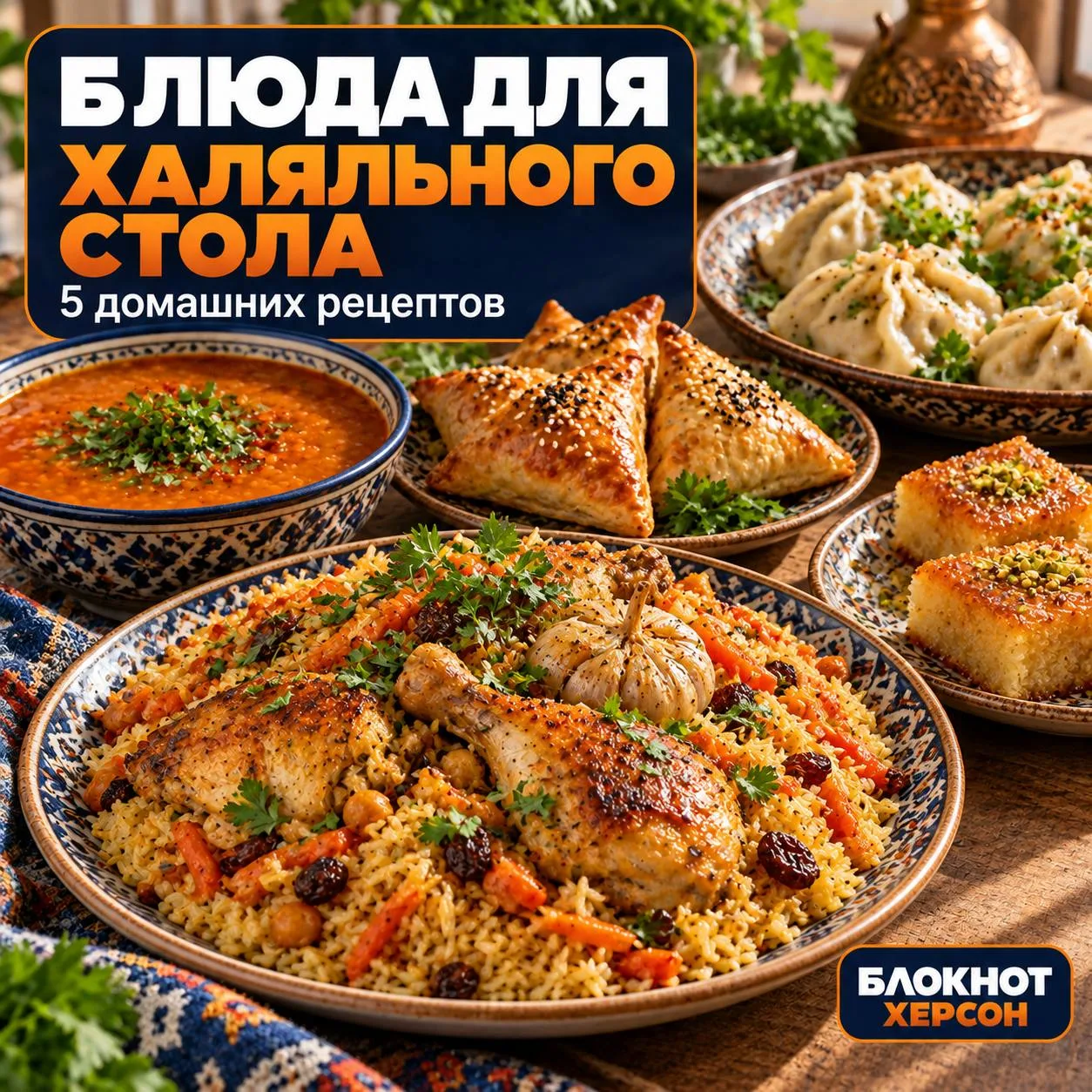 Блюда для халяльного стола 🥟