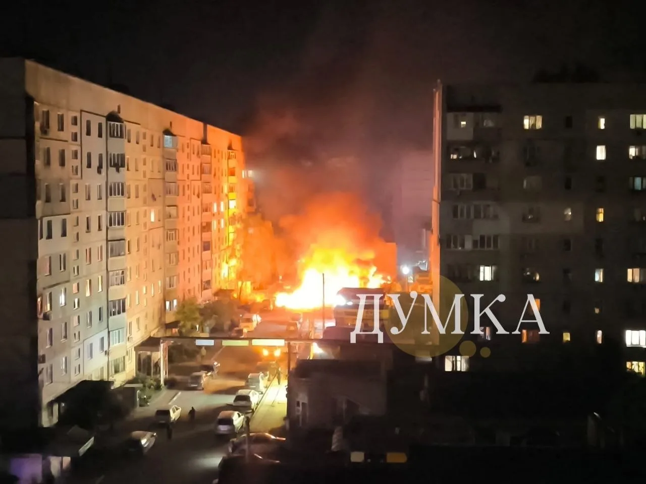 ❗️В самом н.п. Песочин, судя по всему, в результате работы ППО хохлов прилетело в ларёчек
