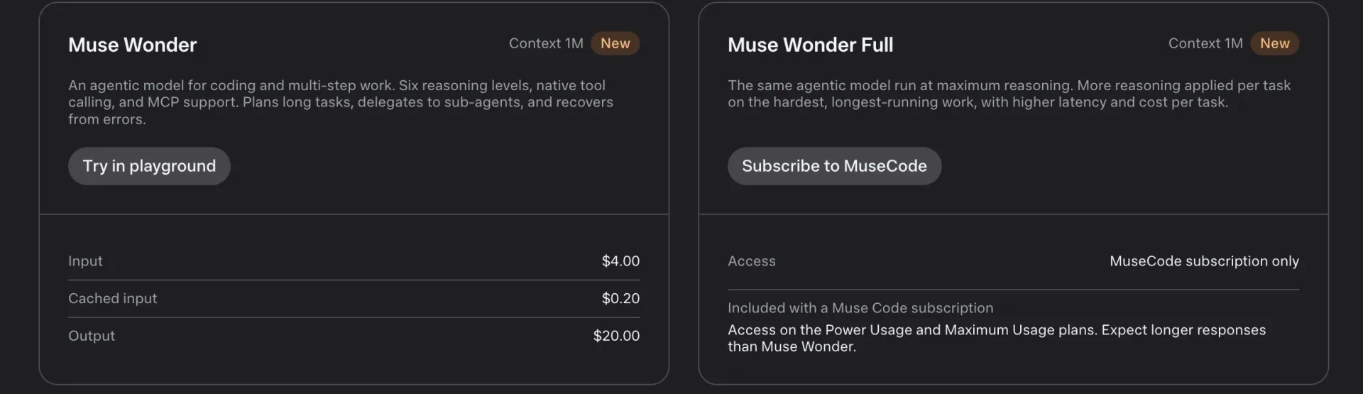Релиз моделей Muse Wonder и Muse Wonder Full