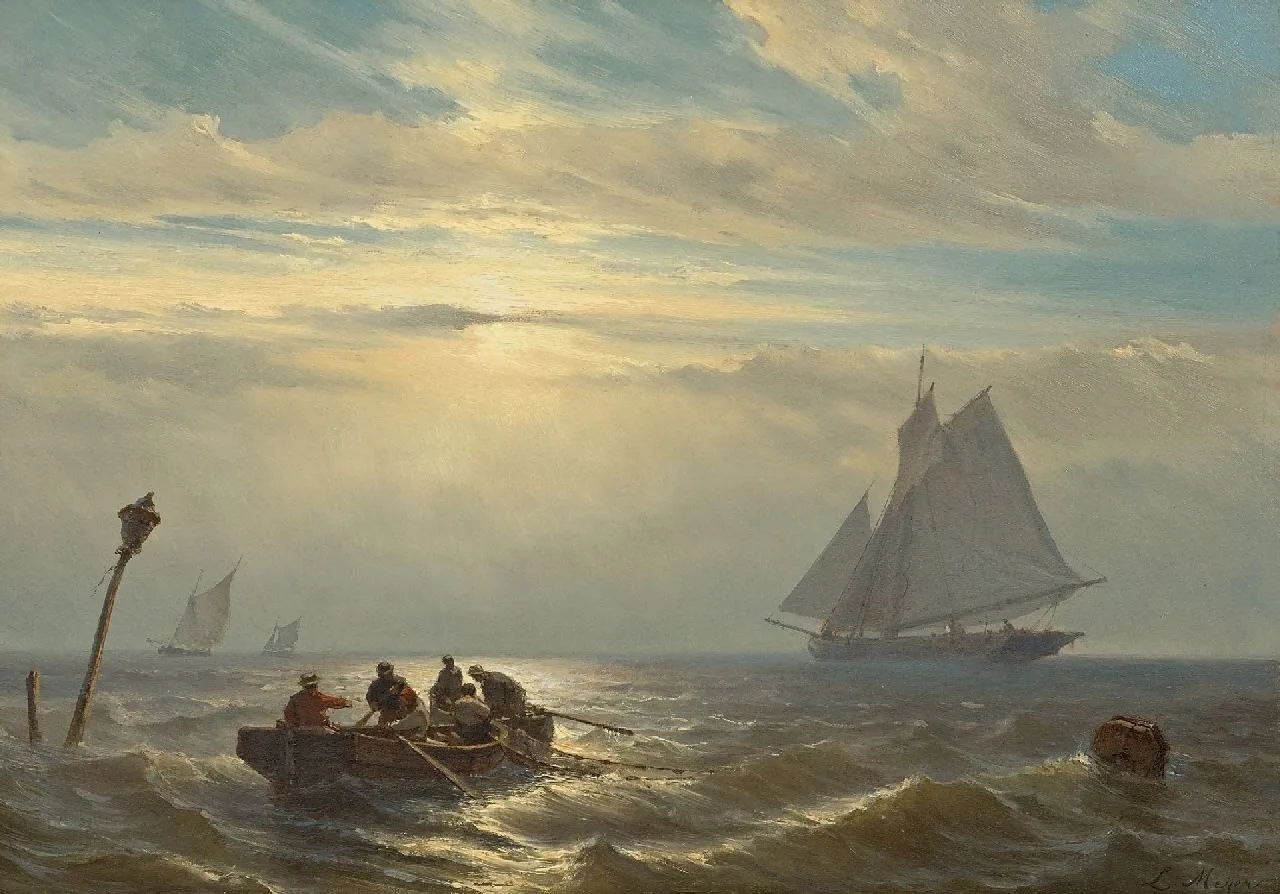 "Вечер на море" (Avondstemming op zee)