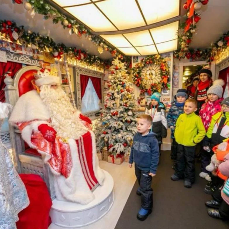 🎄 Новогодняя резиденция Поезда Деда Мороза на Императорском вокзале