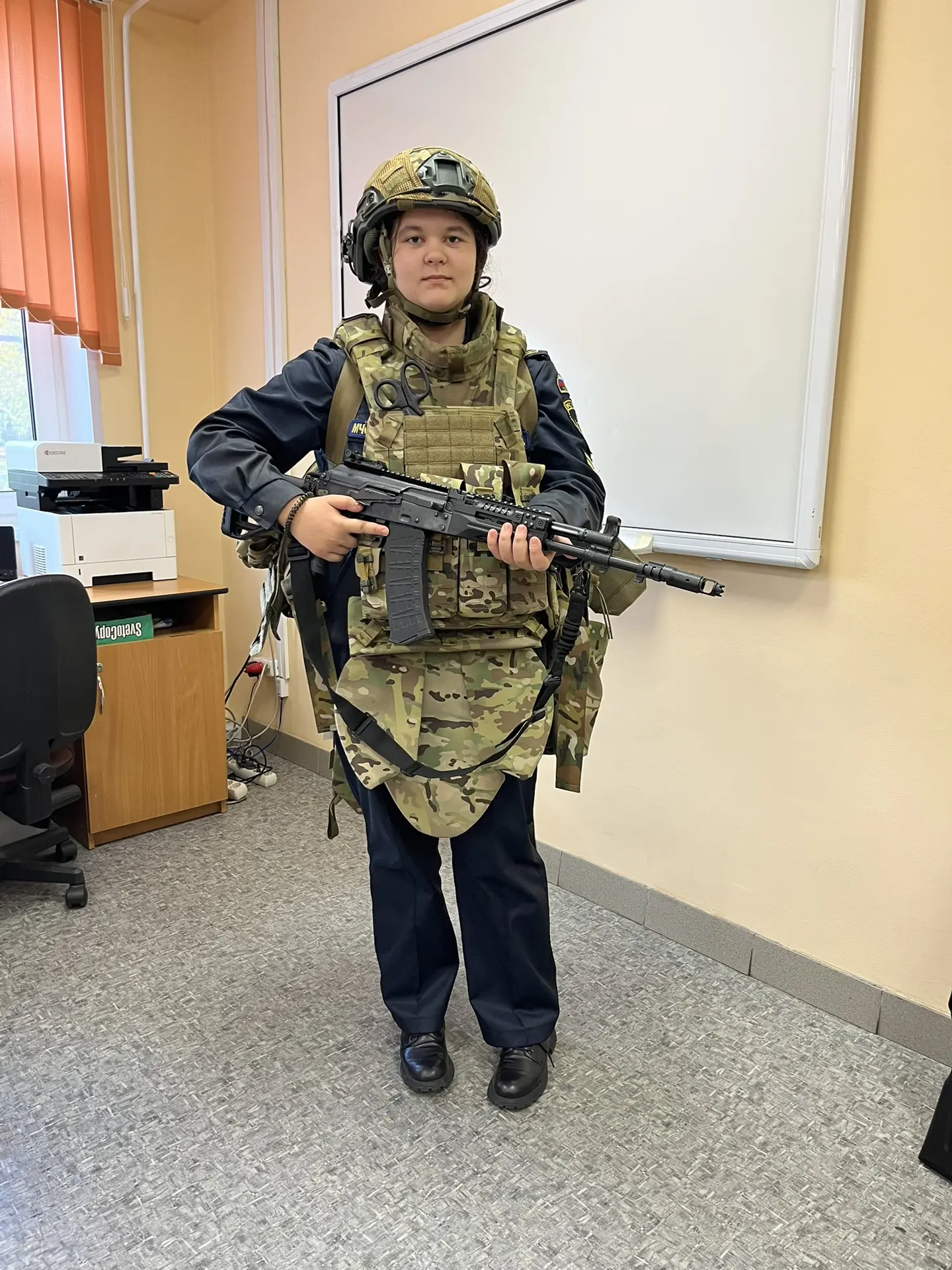 Сегодня в нашей школе состоялось занятие с представителями организации «Рассвет» — воен...