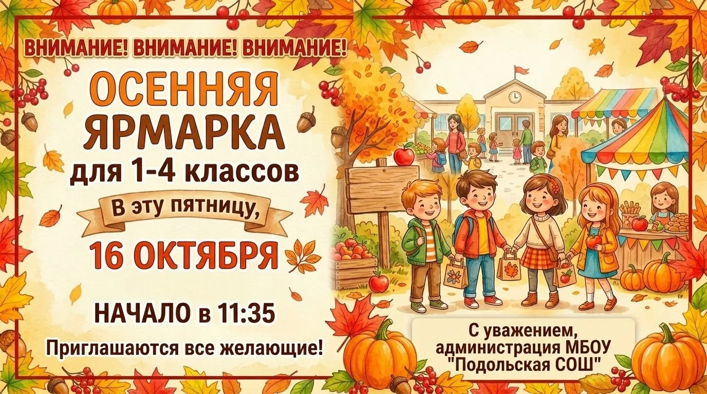 Приглашаем всех желающих на осеннюю ярмарку! 🍁🍂🍁