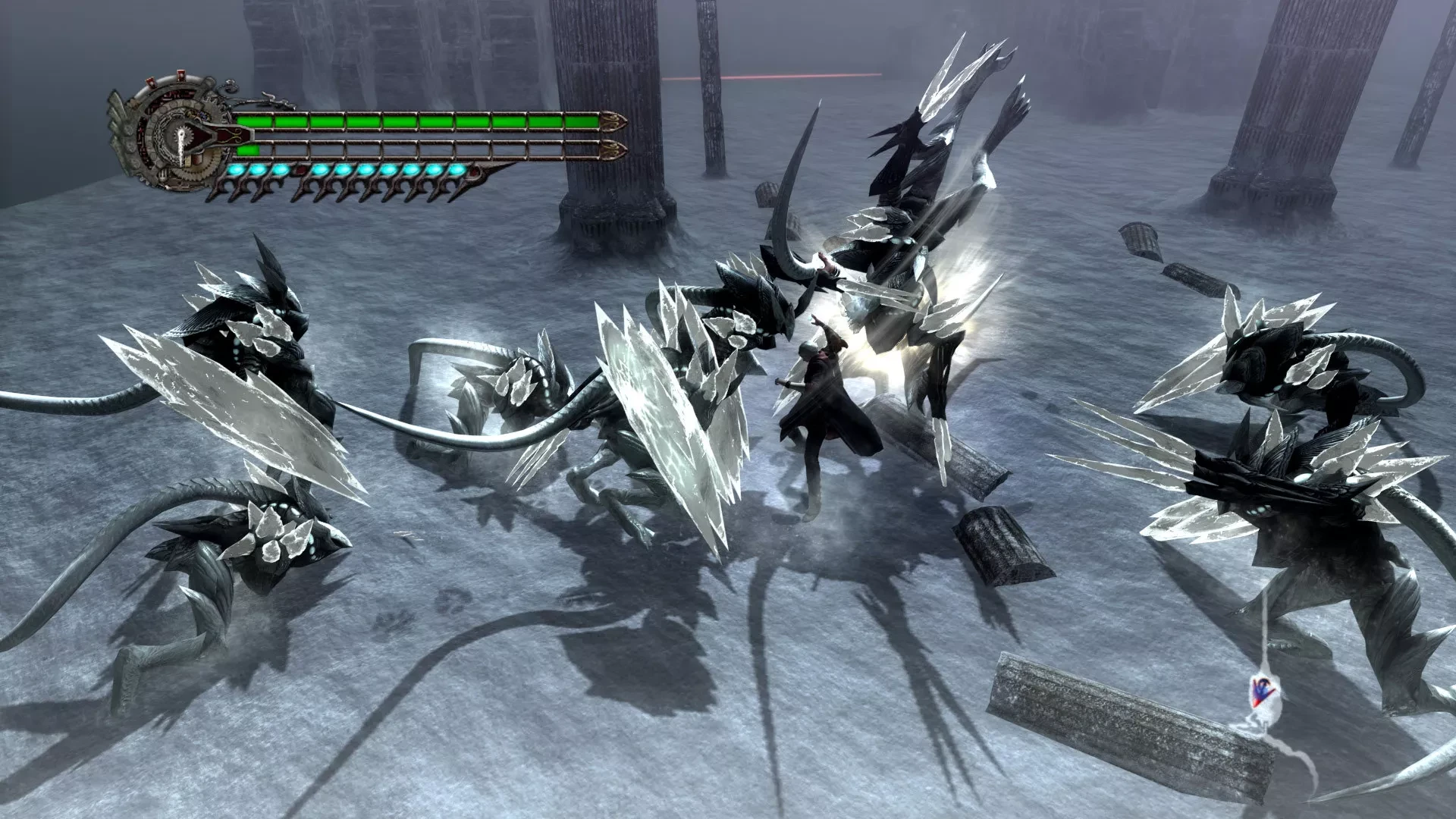 ✦ Devil May Cry 4 — путешествуйте по готическим городам, руинам и замкам, осваивая разн...